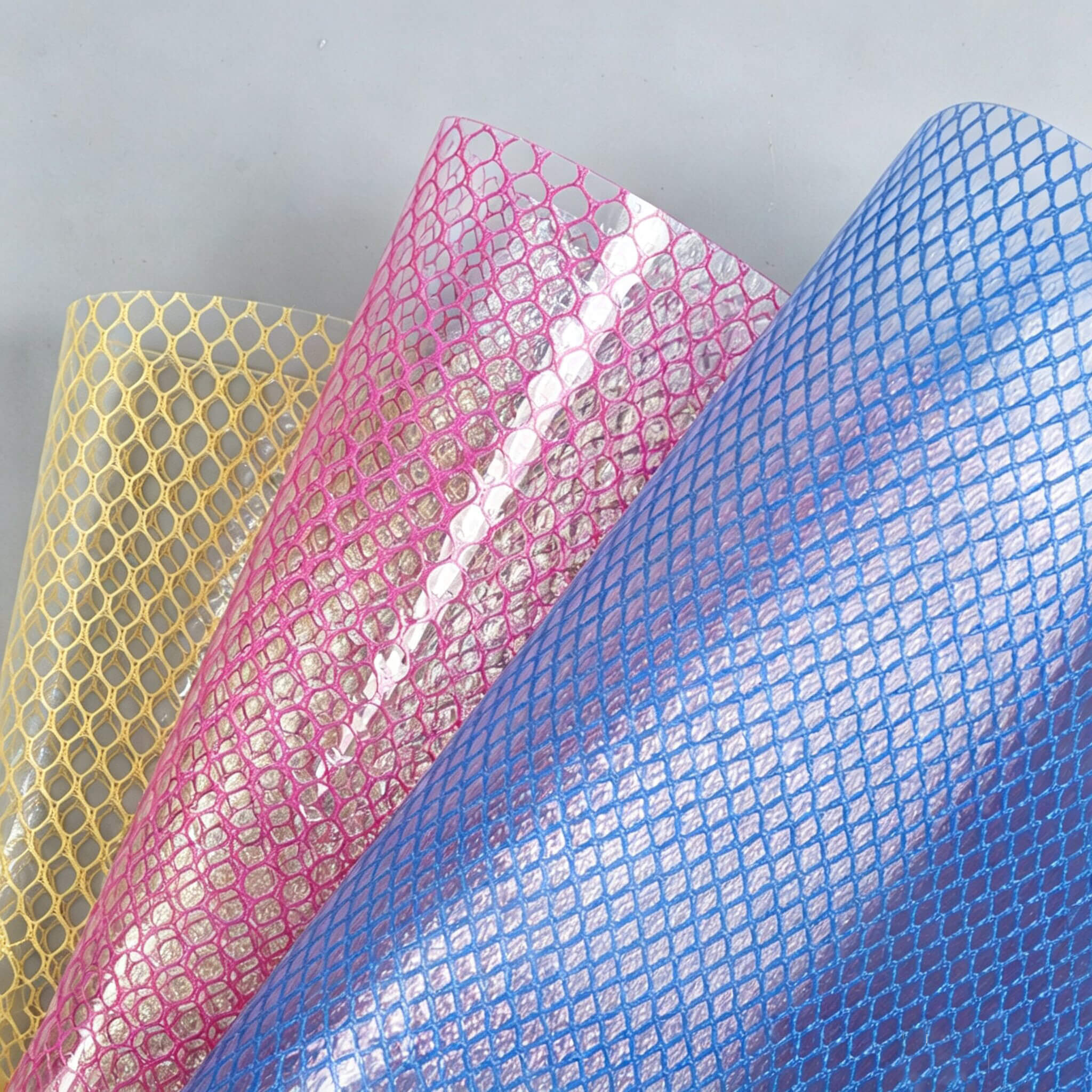 Diamond Sheer EVA PU Leather Fabric Wholesale Supplier