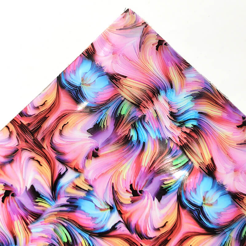 Rainbow Printed Sheer PVC PVC Fabric for Bag Wholesale Supplier