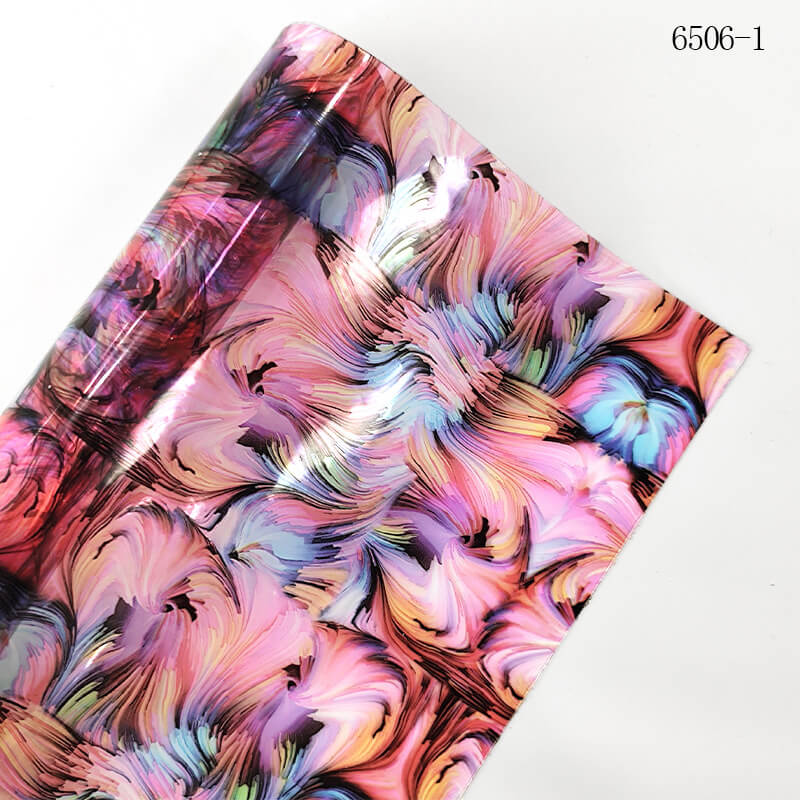 Rainbow Printed Sheer PVC PVC Fabric for Bag Wholesale Supplier 9