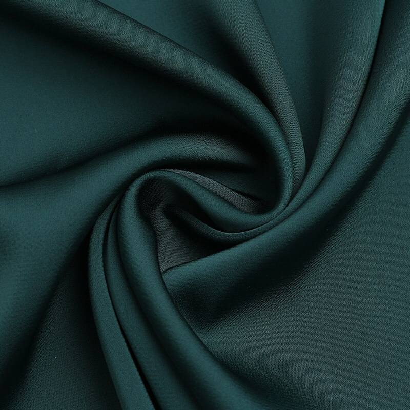 160g Dress Bright Evening Polyester Dyed Satin Fabric for Dress Wholes