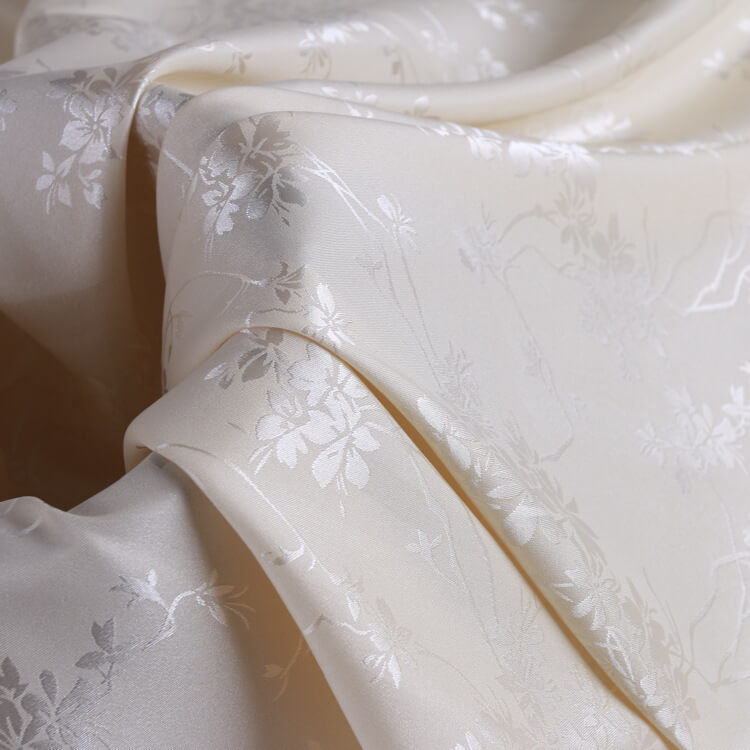 Jacquard Evening Tablecloth Satin Fabric for Evening Gown Wholesale Su