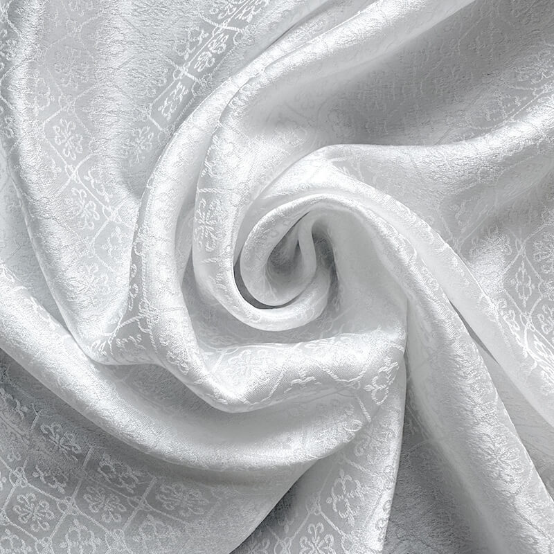 Jacquard Mulberry Silk Woven Fabric for Apparel Wholesale Supplier 12