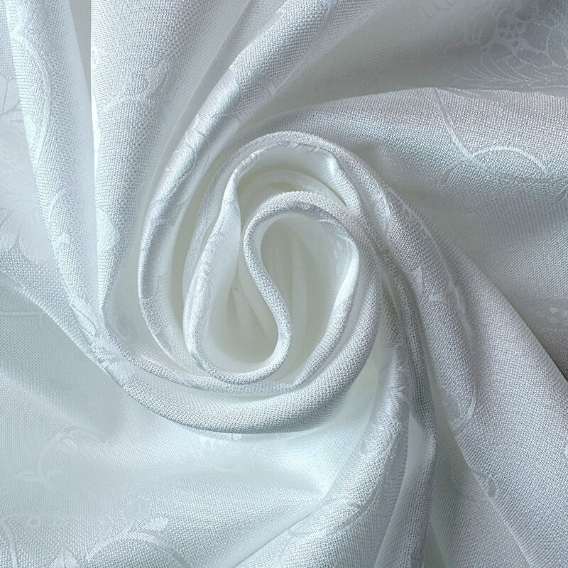 Jacquard Mulberry Silk Woven Fabric for Apparel Wholesale Supplier 19