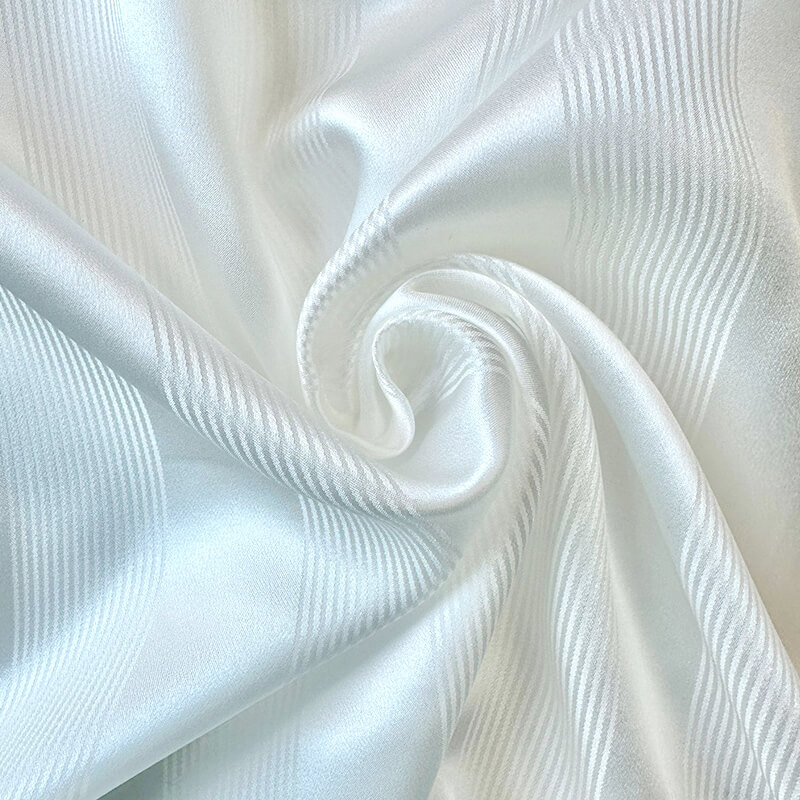 Jacquard Mulberry Silk Woven Fabric for Apparel Wholesale Supplier 24