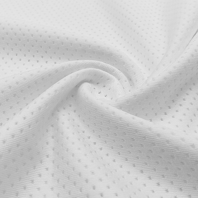 Butterfly Eyelet Jacquard Polyester Knit 4-Way Stretch Fabric for Spor