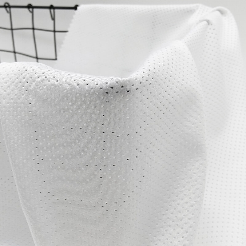 Butterfly Eyelet Jacquard Polyester Knit 4-Way Stretch Fabric for Spor