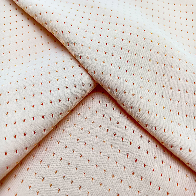 Eyelet Matte Yoga Nylon Knit 4-Way Stretch Fabric for Yoga Wear Wholes