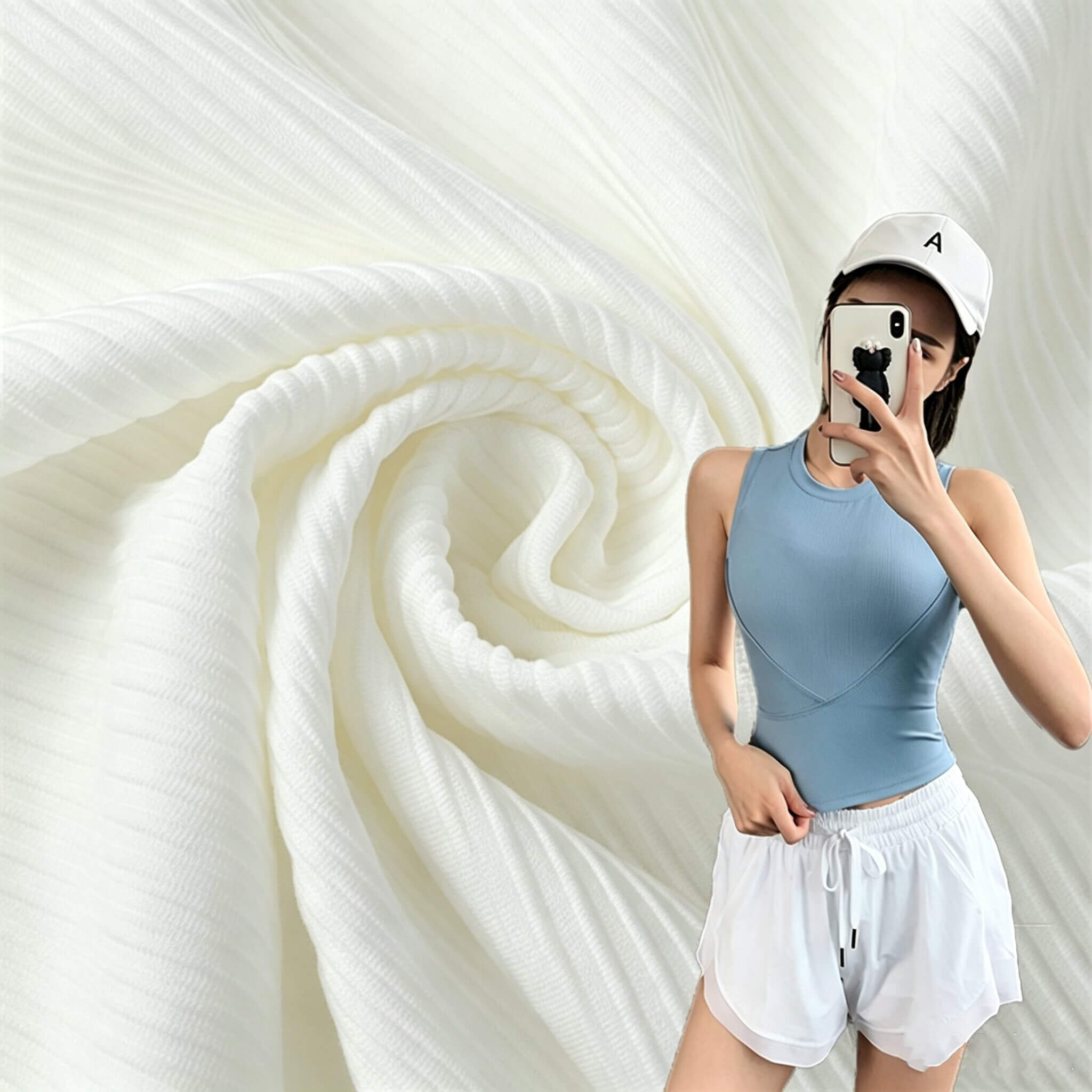 250g Yoga Sport Nylon Knit 4-Way Stretch Fabric for Yoga Wear Wholesal