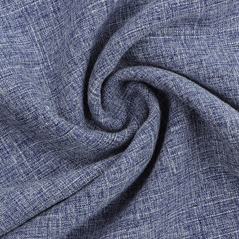 Men's Workwear Polyester Viscose Blend Woven Twill Fabric for Blouse W