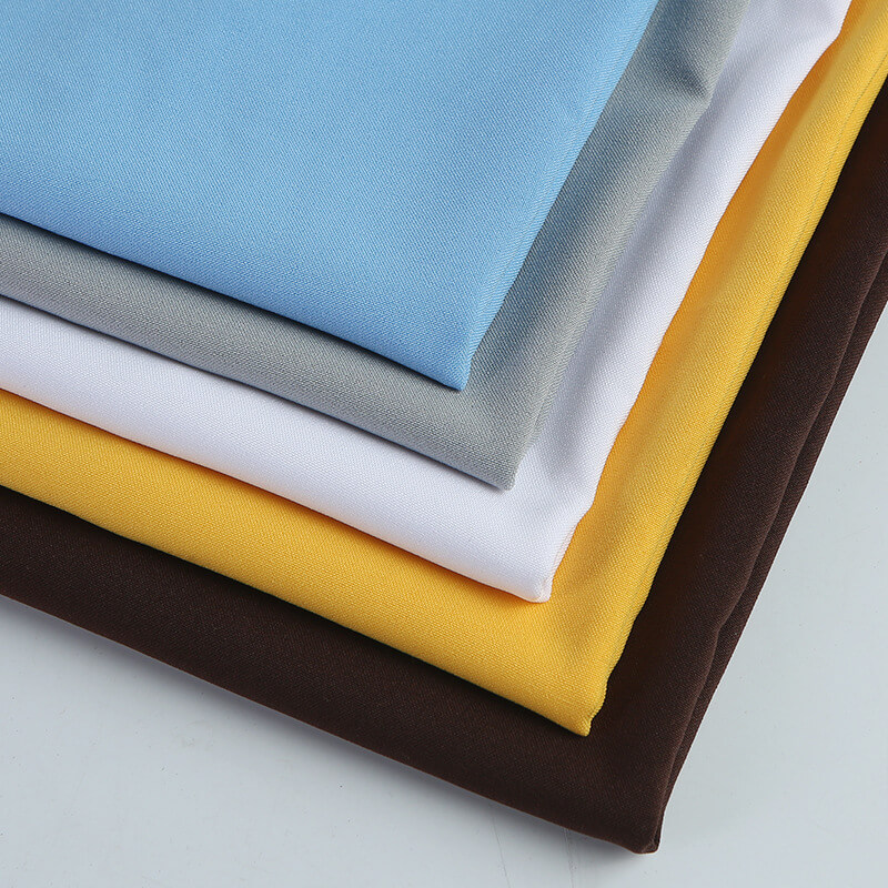 Matte Workwear Polyester Viscose Blend Woven Twill Fabric for Trench C