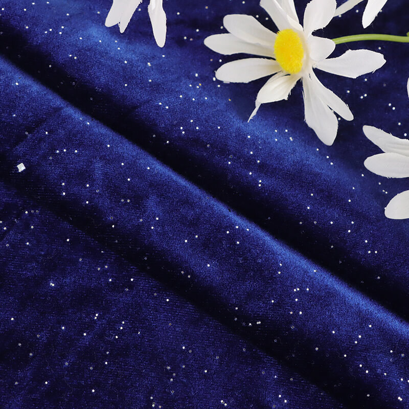 Dress Foil Evening Polyester Warp Knit Fabric for Dress Wholesale Supp