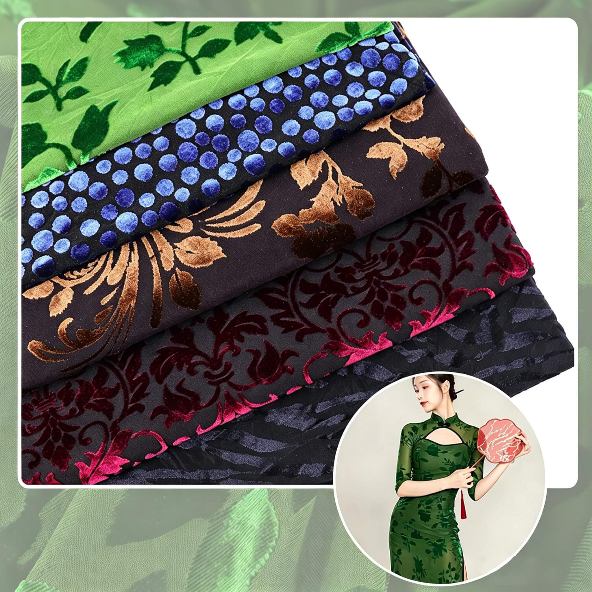 Dress Polyester Warp Knit Fabric for Dress Wholesale Supplier
