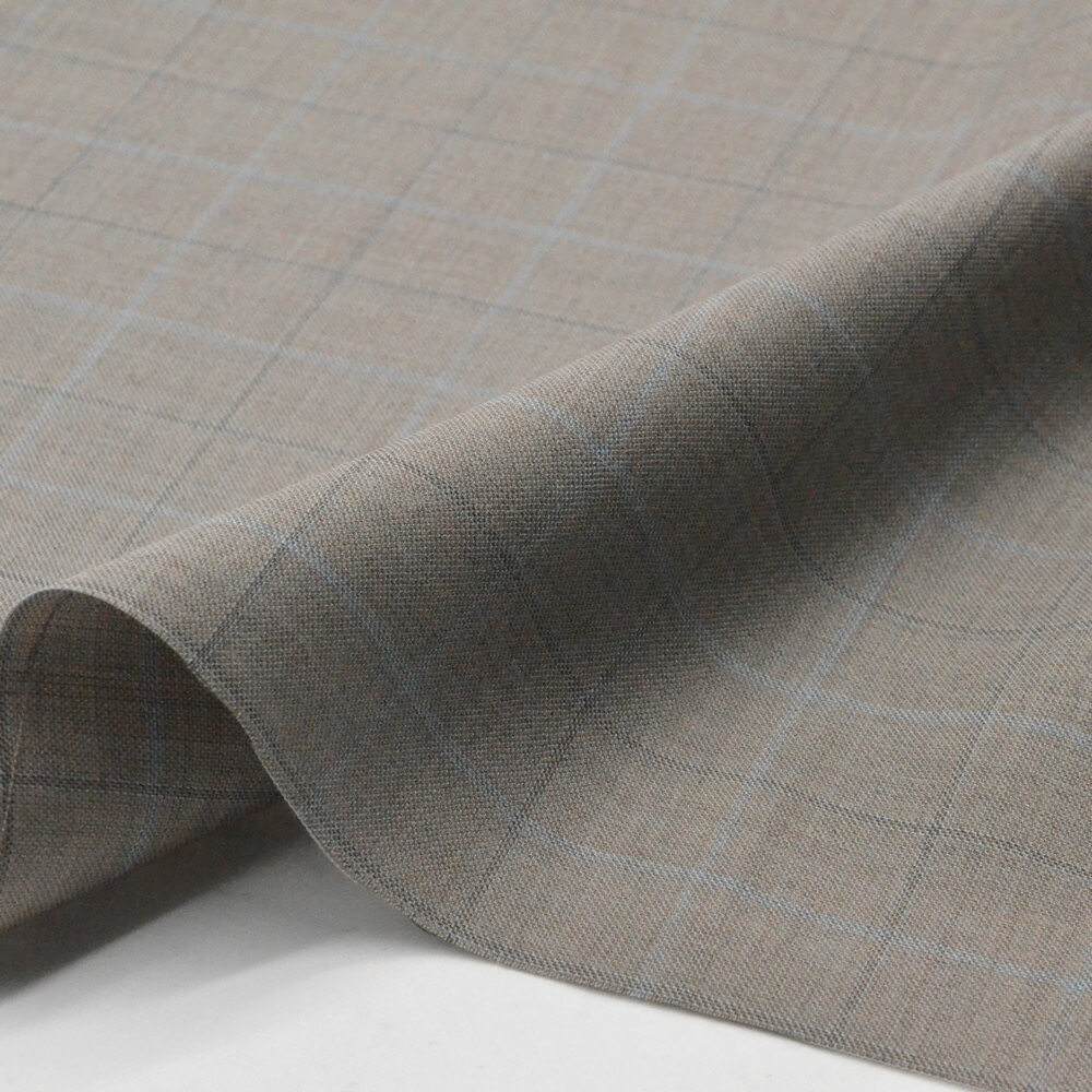 Stripe Blue Wool Woven Fabric for Suit Wholesale Supplier 3