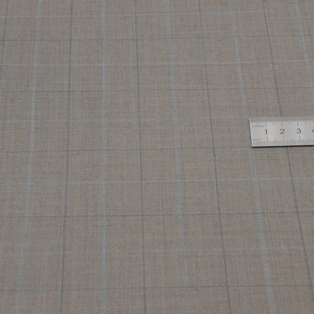 Stripe Blue Wool Woven Fabric for Suit Wholesale Supplier 4