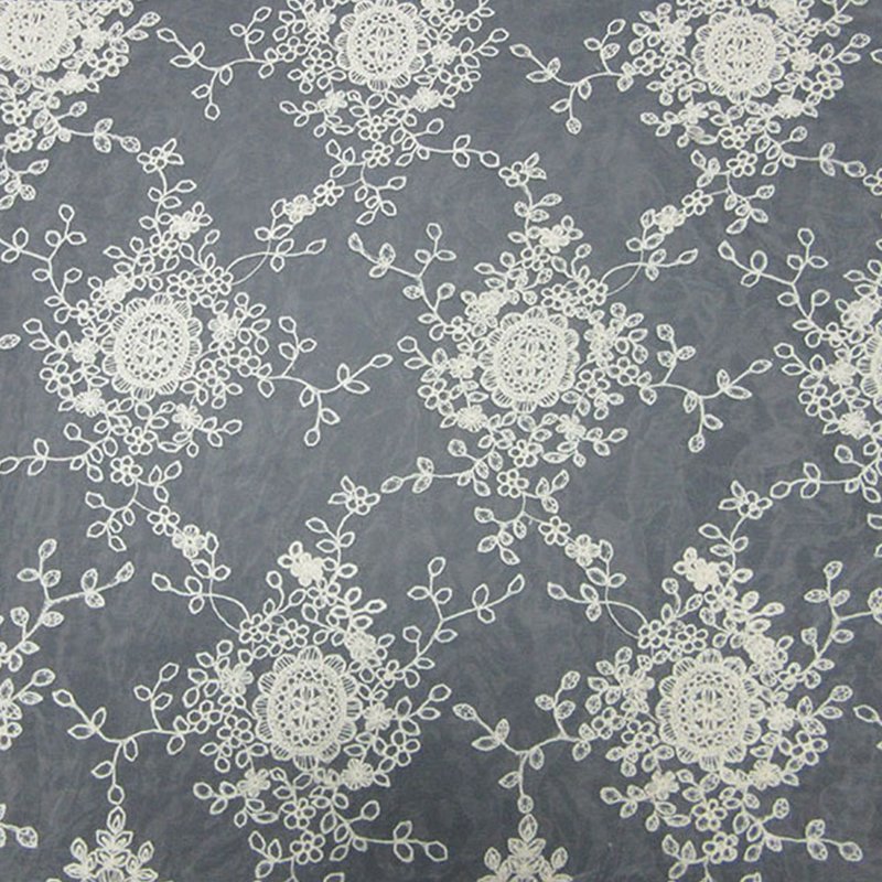 Embroidered Lace All-Over Lace All-Over 100% Cotton Sequin Fabric for