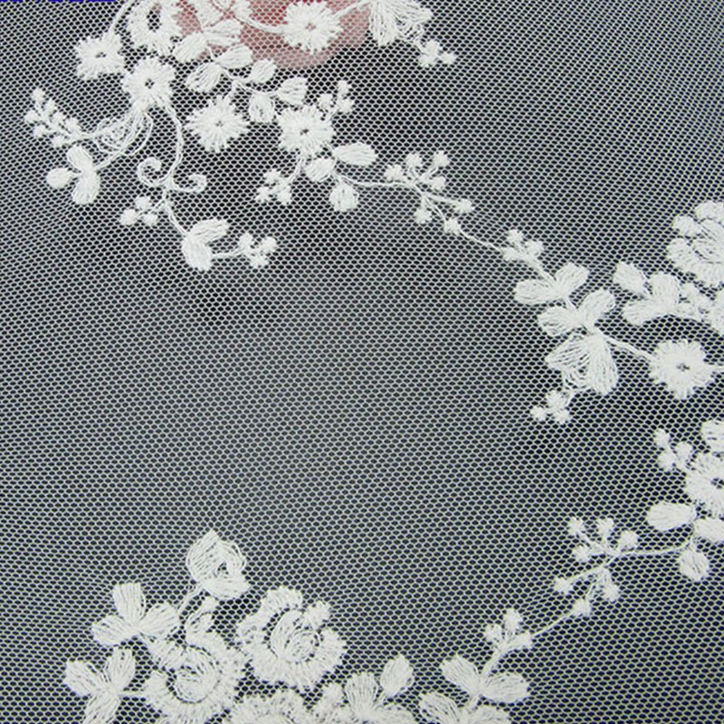 Embroidered Lace Bridal Evening Polyester Sequin Fabric for Bridal Who 3