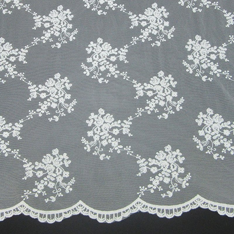 Embroidered Lace Bridal Evening Polyester Sequin Fabric for Bridal Who 4