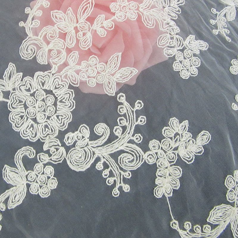 All-Over Lace All-Over Lace Trim Polyester Sequin Fabric for Apparel W