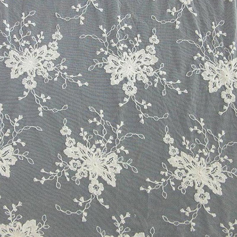 Embroidered Lace Bridal Lace Trim Polyester Sequin Fabric for Bridal W