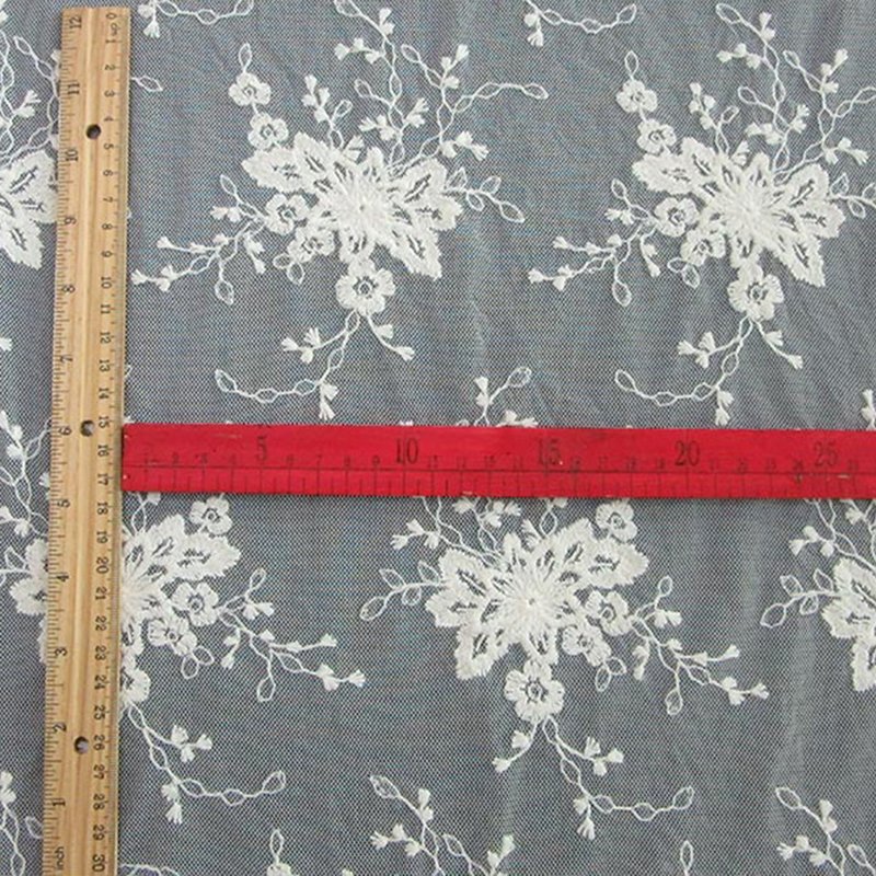 Embroidered Lace Bridal Lace Trim Polyester Sequin Fabric for Bridal W