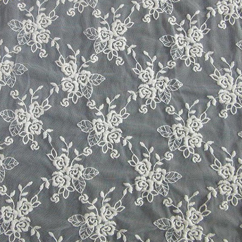 Embroidered Lace All-Over Lace All-Over 100% Cotton Sequin Fabric for