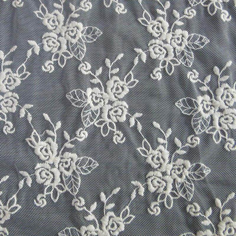 Embroidered Lace All-Over Lace All-Over 100% Cotton Sequin Fabric for