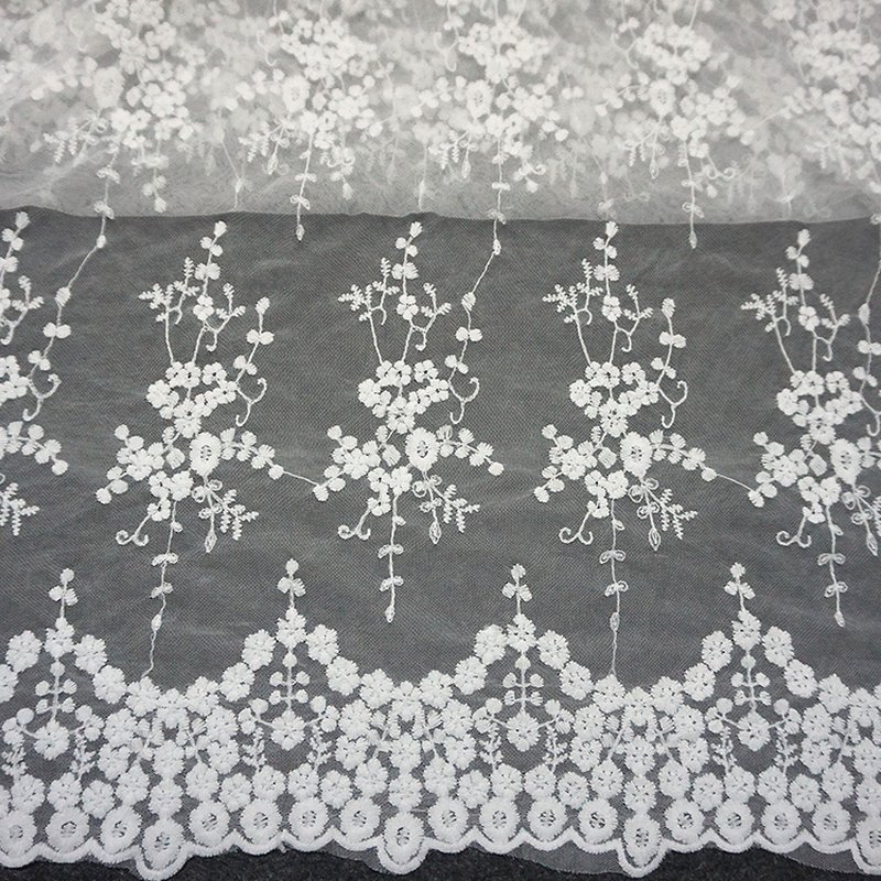 Evening Lace Trim Polyester Sequin Fabric for Bridal Wholesale Supplie 5