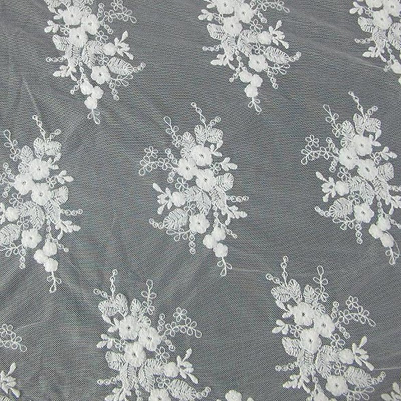 All-Over Lace All-Over Lace Trim Polyester Sequin Fabric for Apparel W