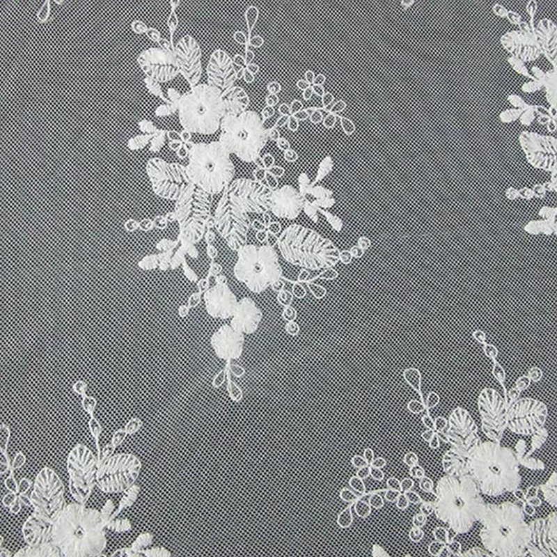 All-Over Lace All-Over Lace Trim Polyester Sequin Fabric for Apparel W