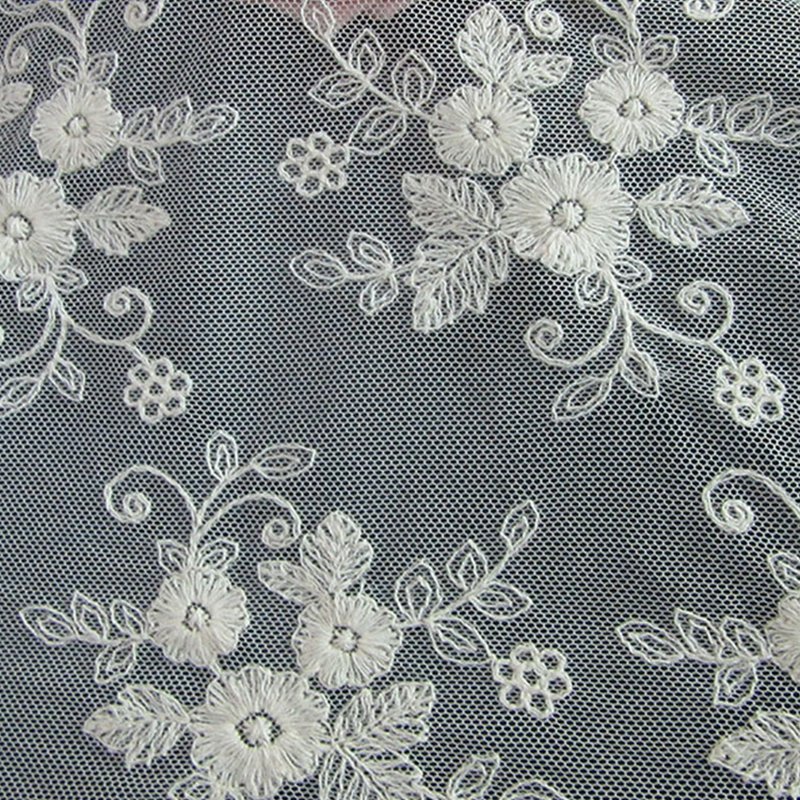 All-Over Lace All-Over Lace Trim Polyester Sequin Fabric for Apparel W