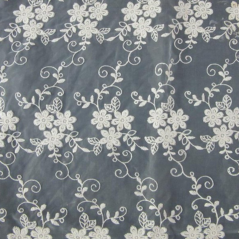 Lace Trim Polyester Sequin Fabric for Apparel Wholesale Supplier