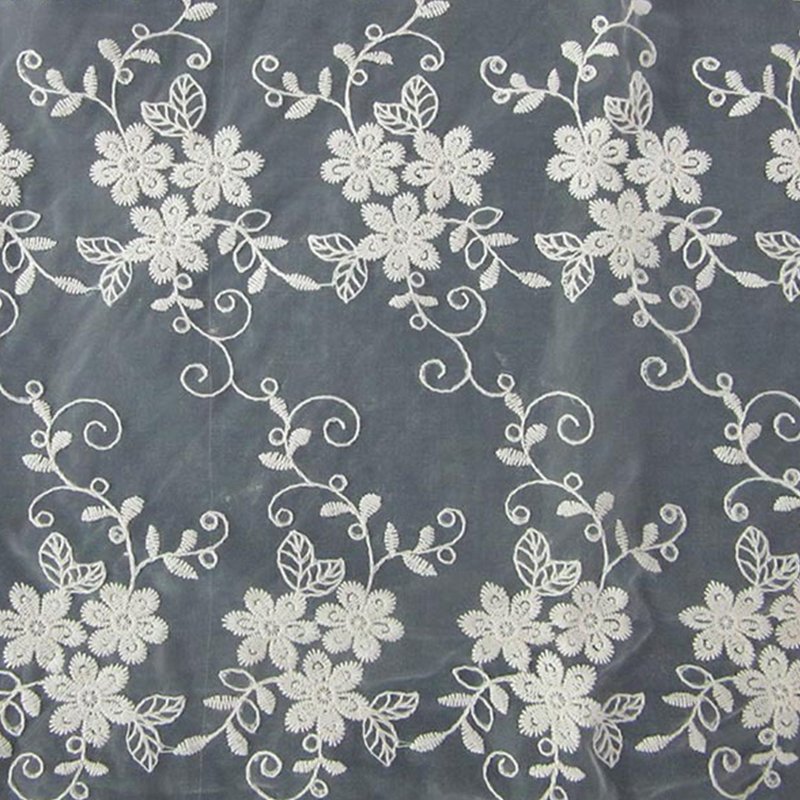 Lace Trim Polyester Sequin Fabric for Apparel Wholesale Supplier