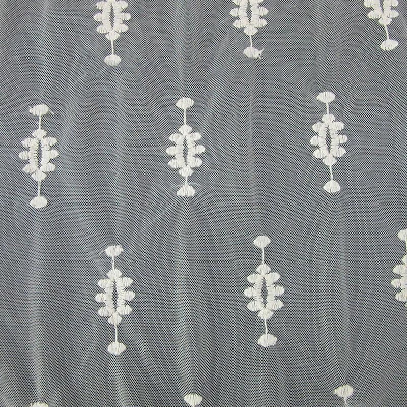 Embroidered Lace Cotton Thread Lace Trim 100% Cotton Sequin Fabric for