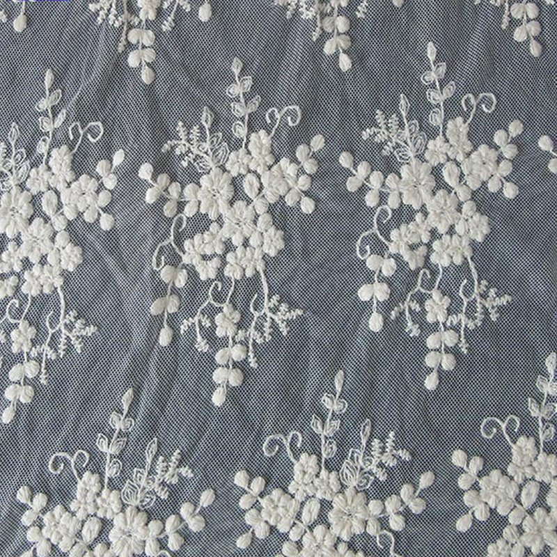 Bridal Lace Trim Polyester Sequin Fabric for Bridal Wholesale Supplier