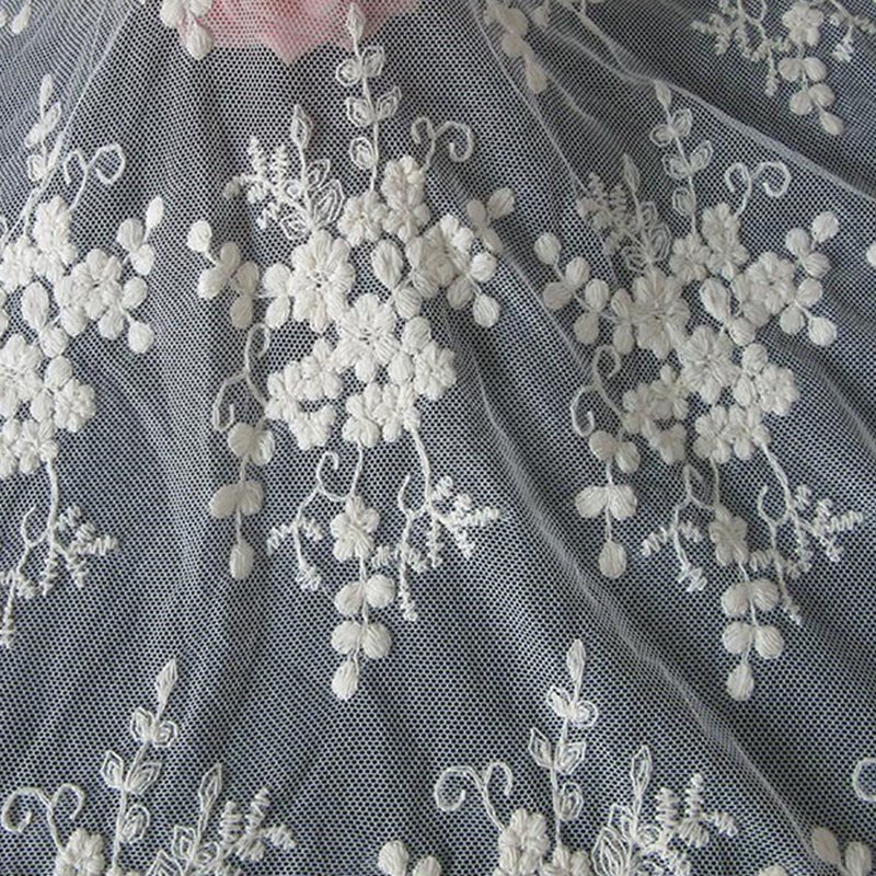 Bridal Lace Trim Polyester Sequin Fabric for Bridal Wholesale Supplier