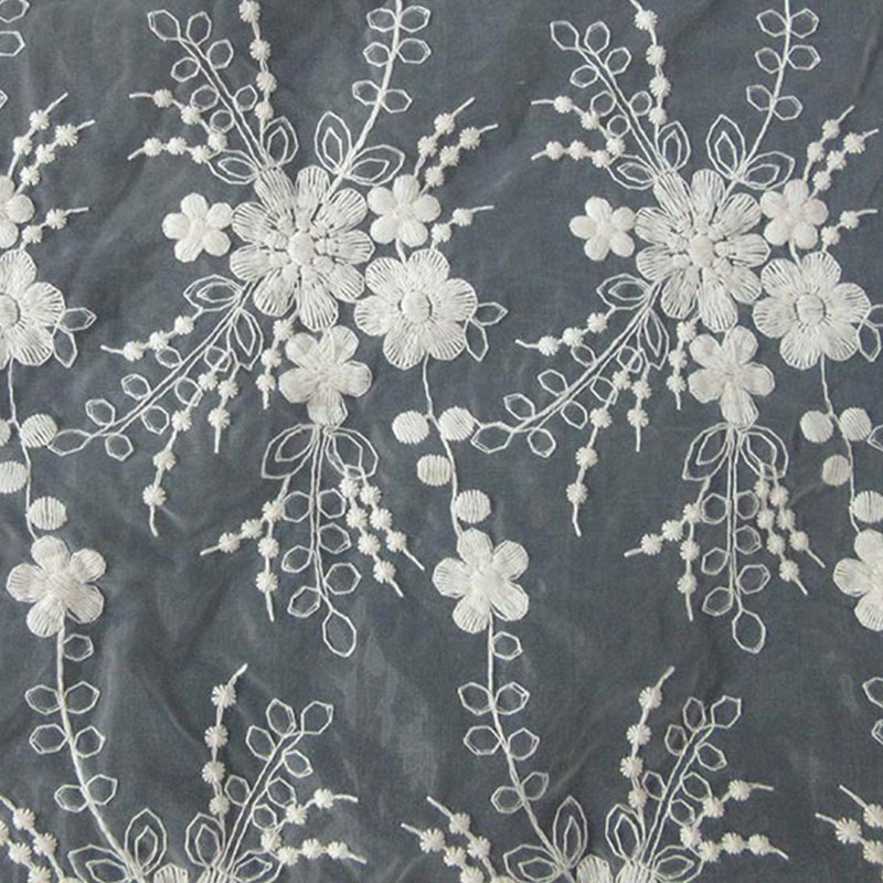 All-Over Lace Trim Polyester Sequin Fabric for Apparel Wholesale Suppl 3