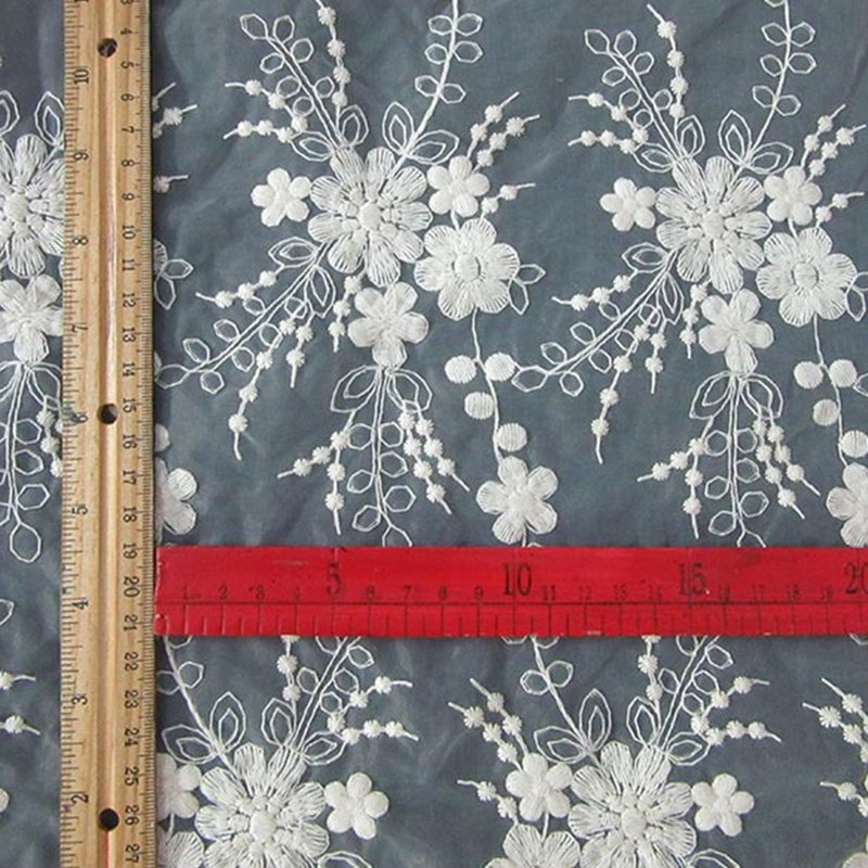 All-Over Lace Trim Polyester Sequin Fabric for Apparel Wholesale Suppl 5