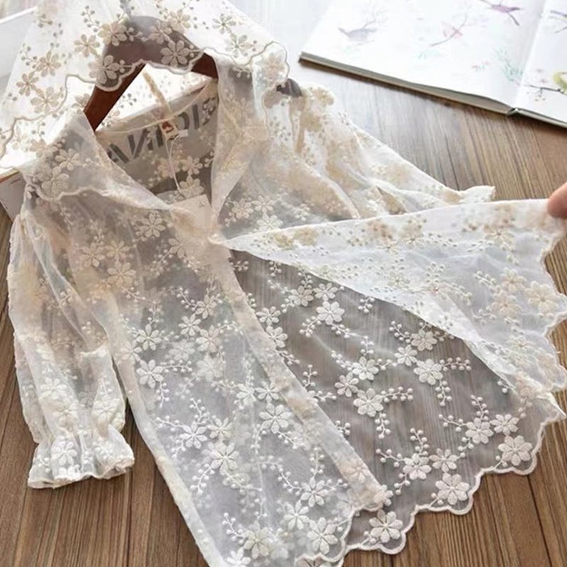 Water Soluble Lace Embroidered Fabric Milk Silk Polyester Sequin Fabri