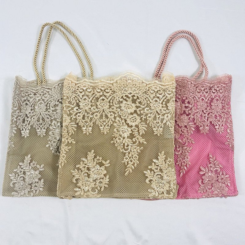 Embroidered Fabric Double Edge Water Soluble Polyester Sequin Fabric f