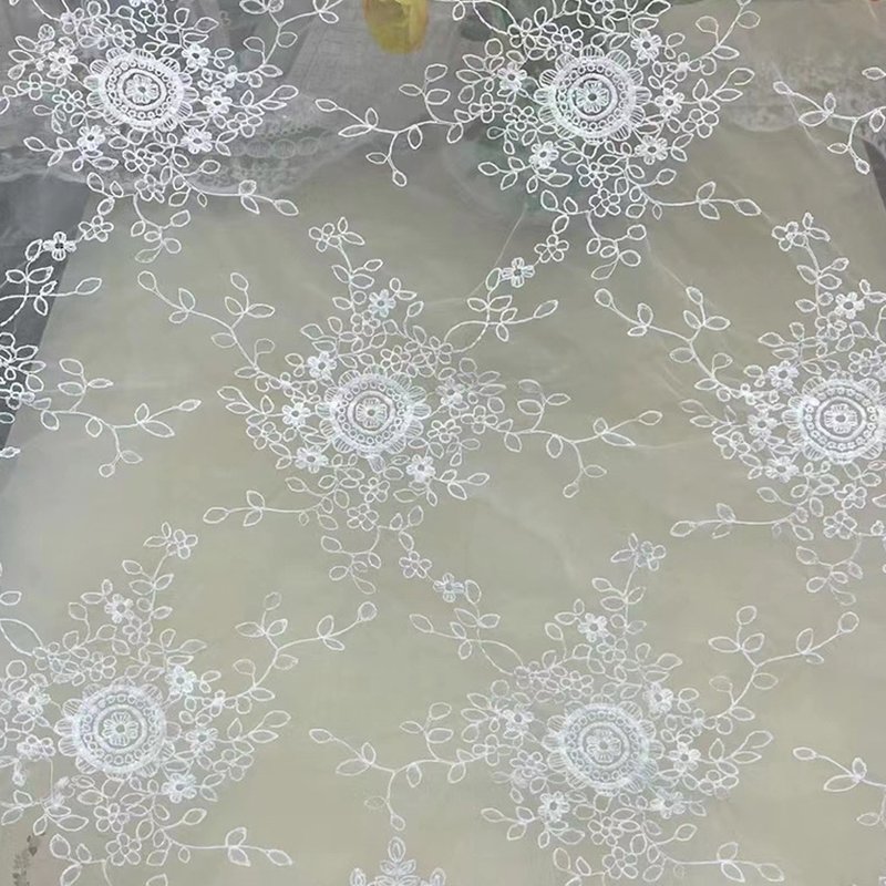Sunflower Milk Silk Dress Polyester Sequin Fabric for Women's Wear Who 5
