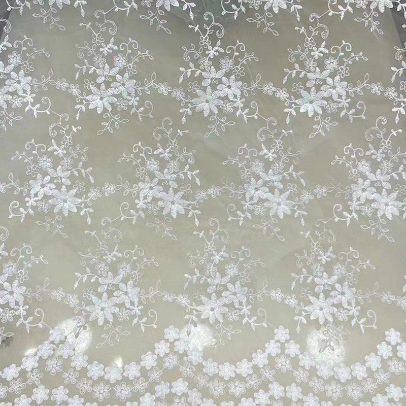 Water Soluble Women's Polyester Sequin Fabric for Women's Wear Wholesa