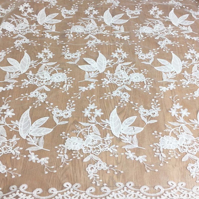 Milk Silk Water Soluble Bridal Polyester Sequin Fabric for Women's Wea