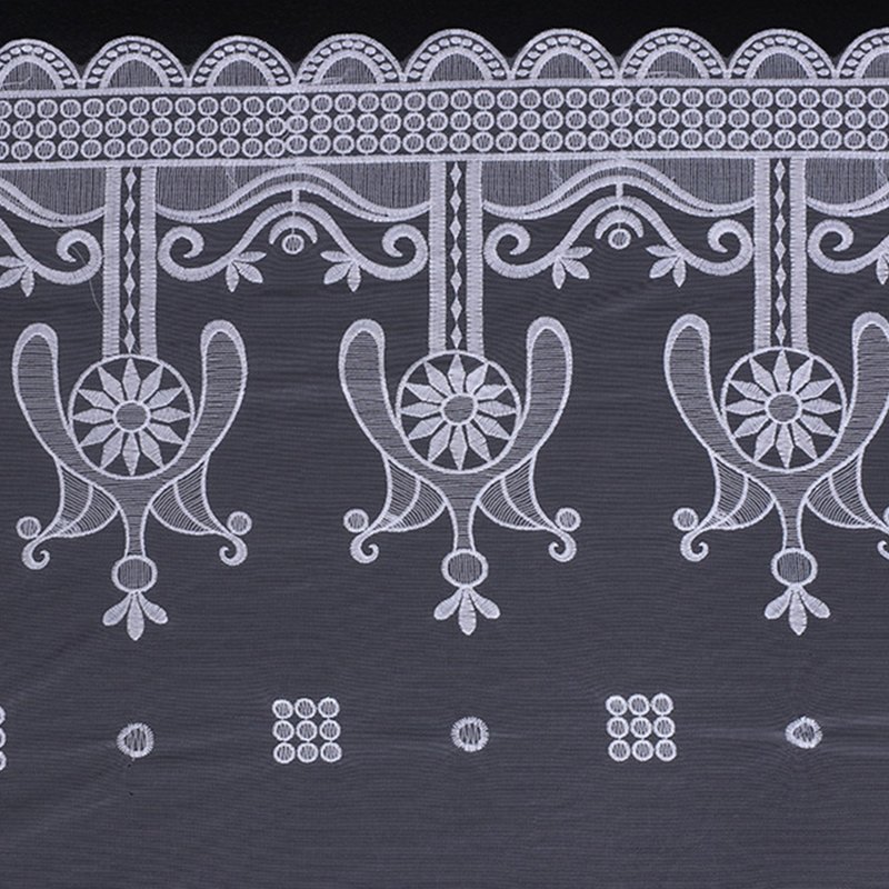 Lace Fabric Milk Silk Wave Polyester Sequin Fabric for Women's Wear Wh