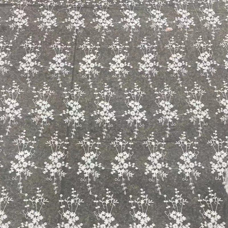Milk Silk Dress Water Soluble Polyester Sequin Fabric for Women's Wear