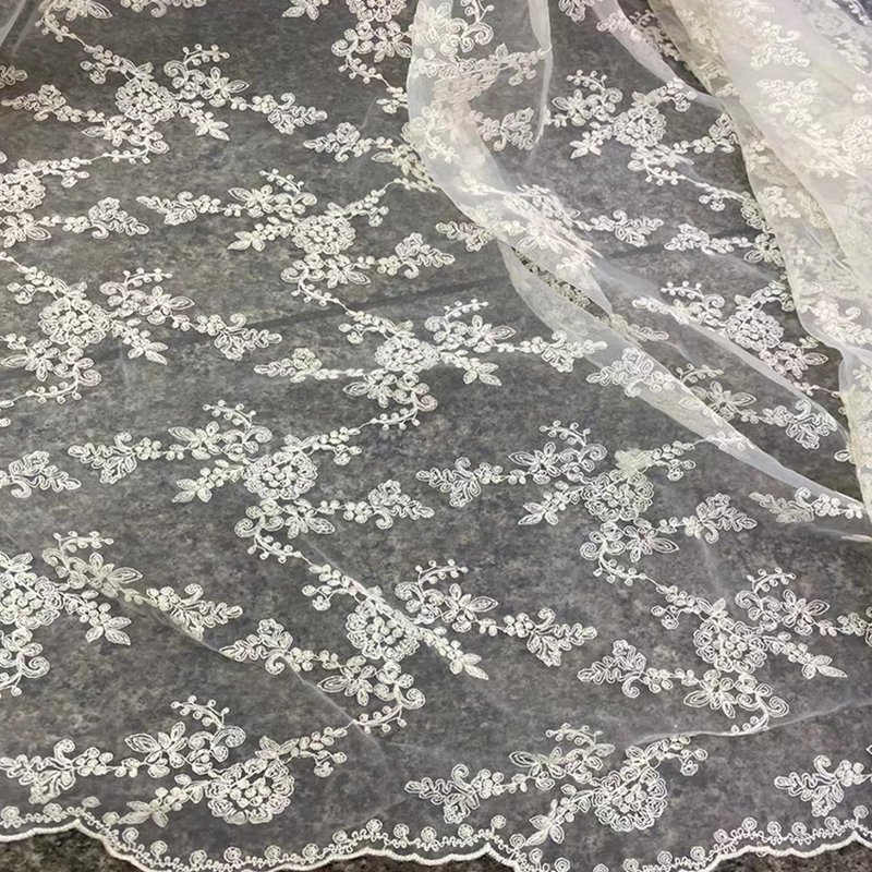 Water Soluble Cotton Thread Women's Polyester Sequin Fabric for Women'