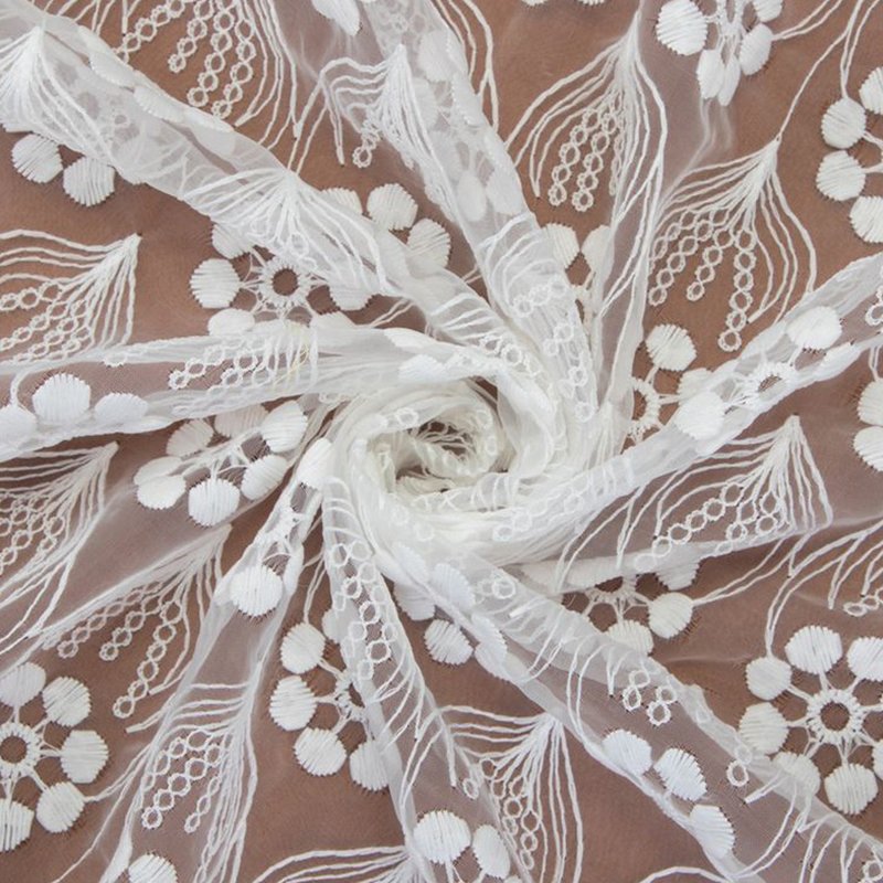 Milk Silk Dress Geometric Polyester Sequin Fabric for Women's Wear Who