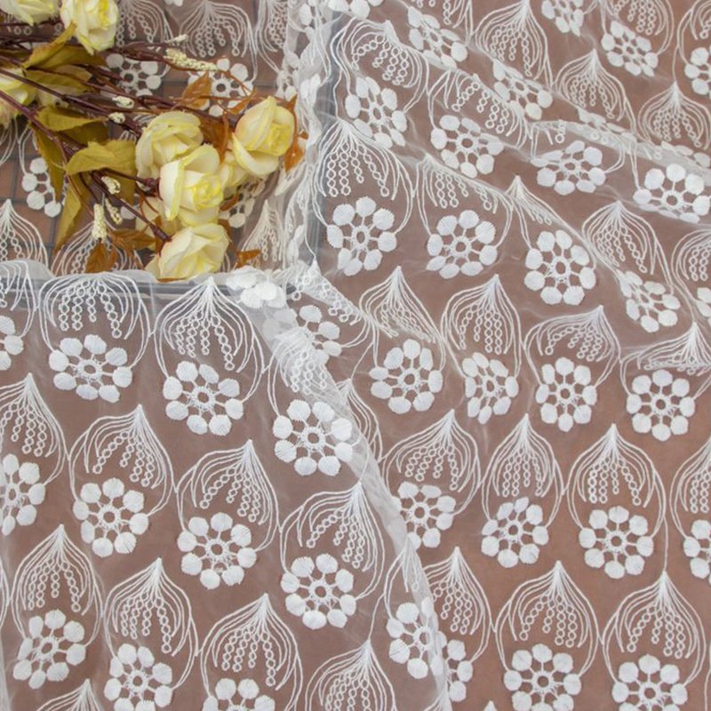 Milk Silk Dress Geometric Polyester Sequin Fabric for Women's Wear Who 5