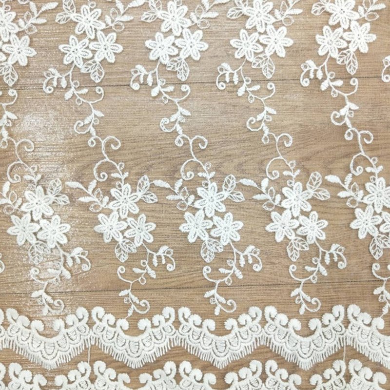 Lace Trim Dress Kids Polyester Sequin Fabric for Women's Wear Wholesal
