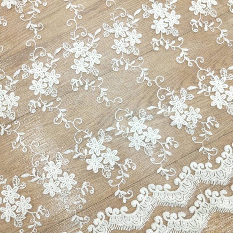 Lace Trim Dress Kids Polyester Sequin Fabric for Women's Wear Wholesal 5
