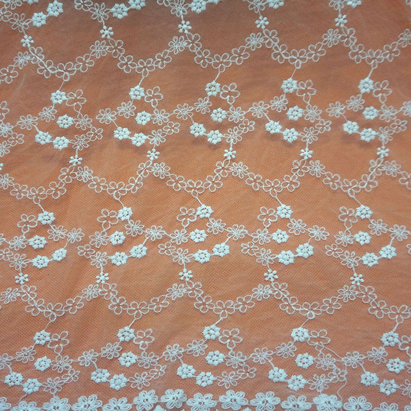 Water Soluble Lace Milk Silk Water Soluble Polyester Sequin Fabric for